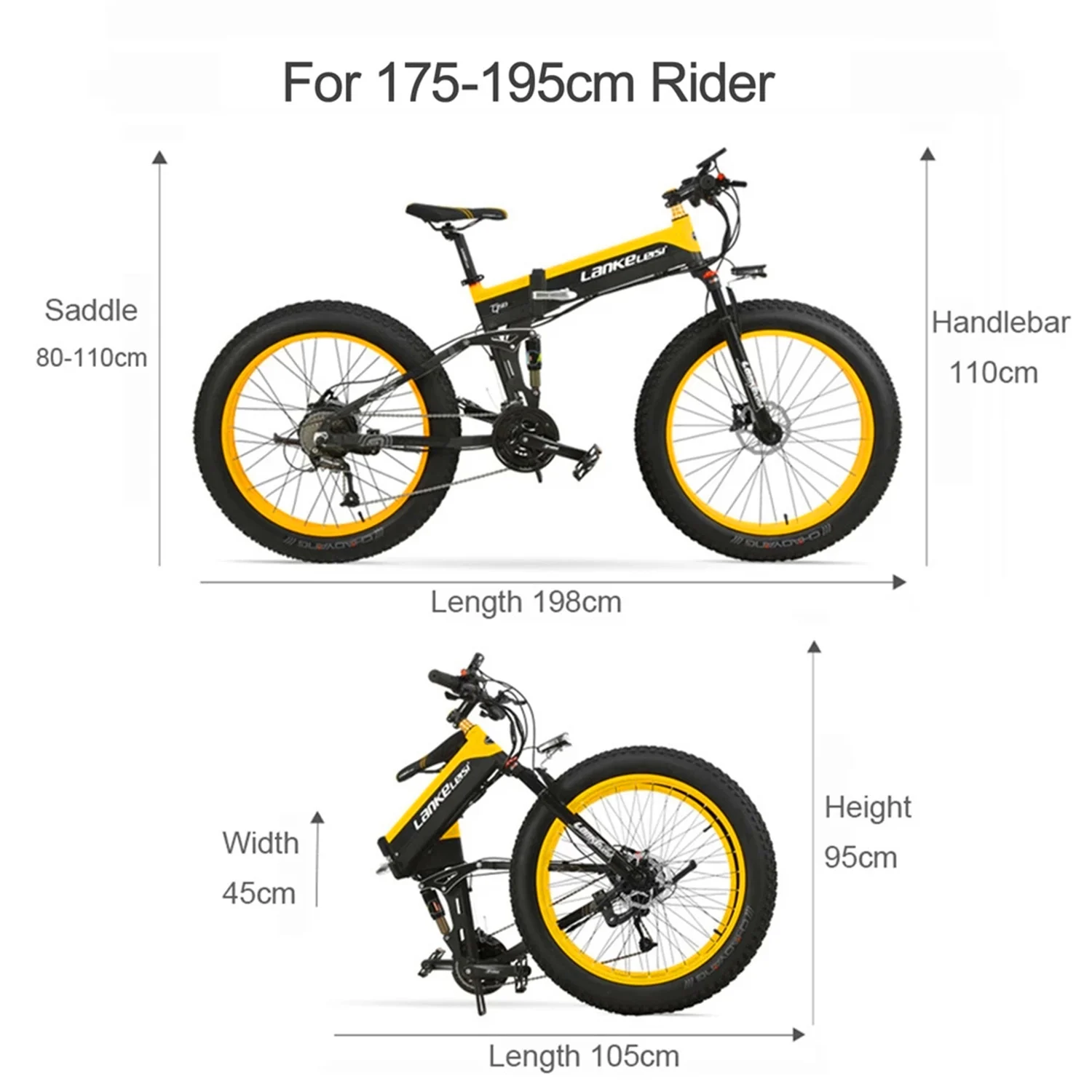 26*4.8 Fat Tire 48V 17.5Ah Large Capacity Battery E-bike, 1000W Powerful Motor, Full Suspension Electric Bike images - 6