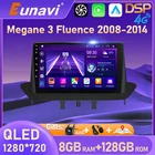 Eunavi 2 din Android авто для Renault Megane 3 Fluence 2008-2014 Автомобильный Радио Мультимедиа Видео плеер навигация GPS 2din carplay