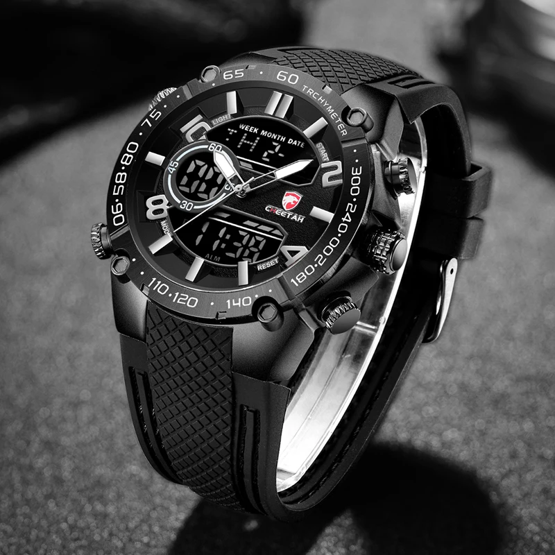 Часы наручные CHEETAH Мужские кварцевые роскошные брендовые модные спортивные