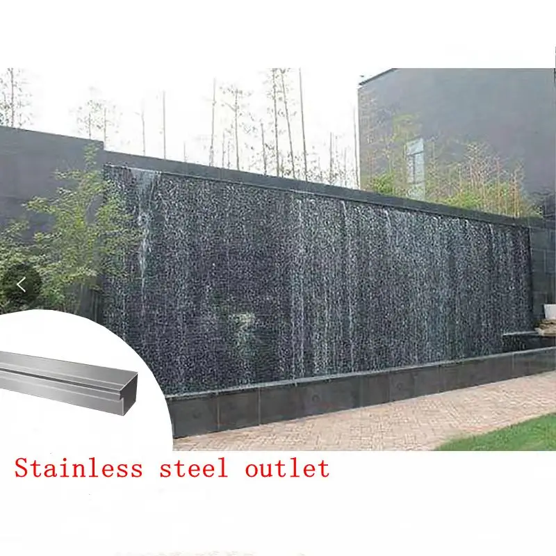 Выход для раковины из нержавеющей стали настенная занавеска воды и ландшафтный