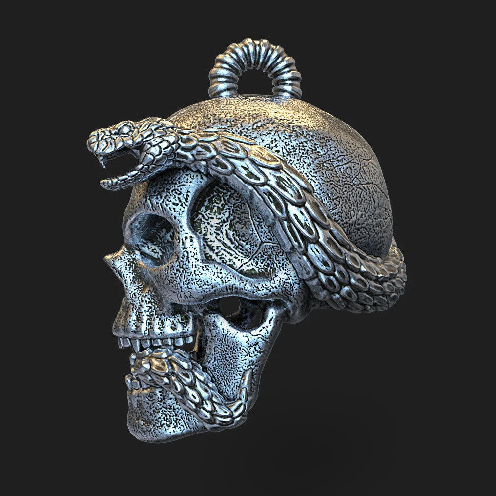 

Venom Skull Pendant Made to Order Size on Needs