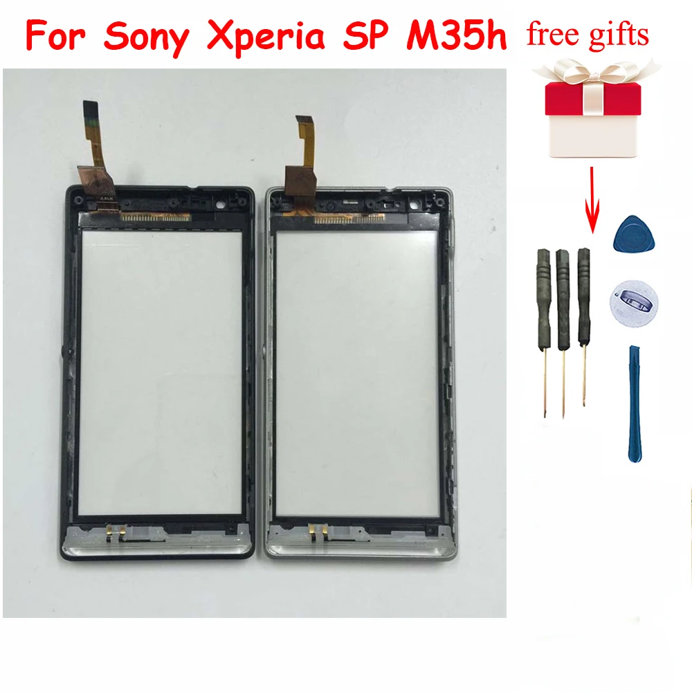 Для sony Xperia SP M35h M35i M35L C5302 C5303 C5306 черный/белый сенсорный экран дигитайзер панель