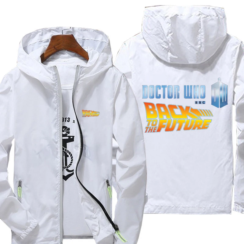 Мужская ветровка с капюшоном на весну и осень Солнцезащитная приталенная