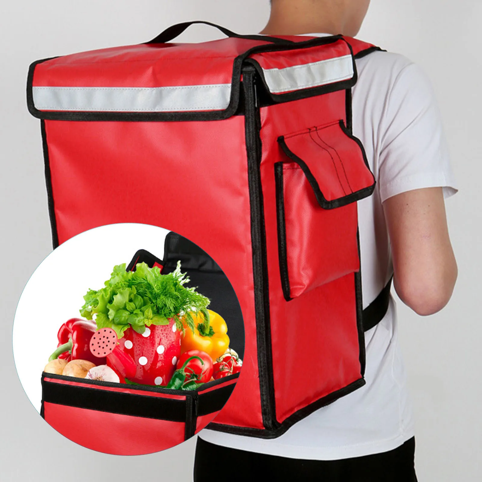 

42L Take-Out Case Keep Warm / Refrigerate / Keep Fresh Waterproof Wear-Resistant Take-Out Case With Detachable Dummy Plate