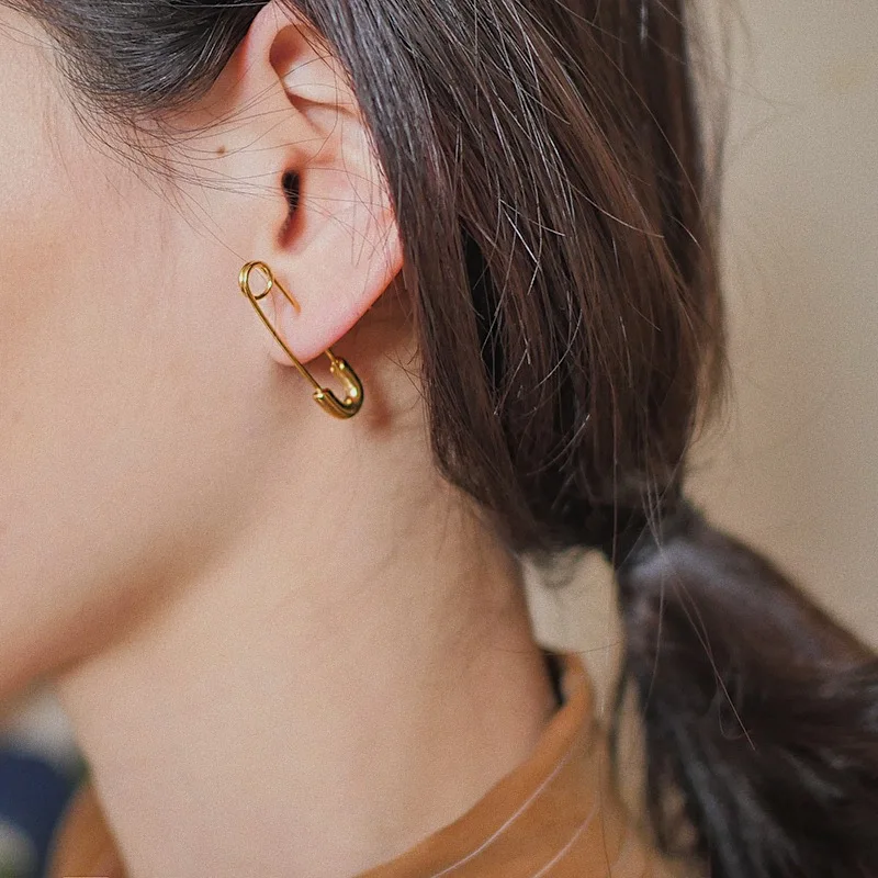 Aretes ограниченная по времени Aros безопасные серьги в стиле хип-хоп 2019 новый дизайн