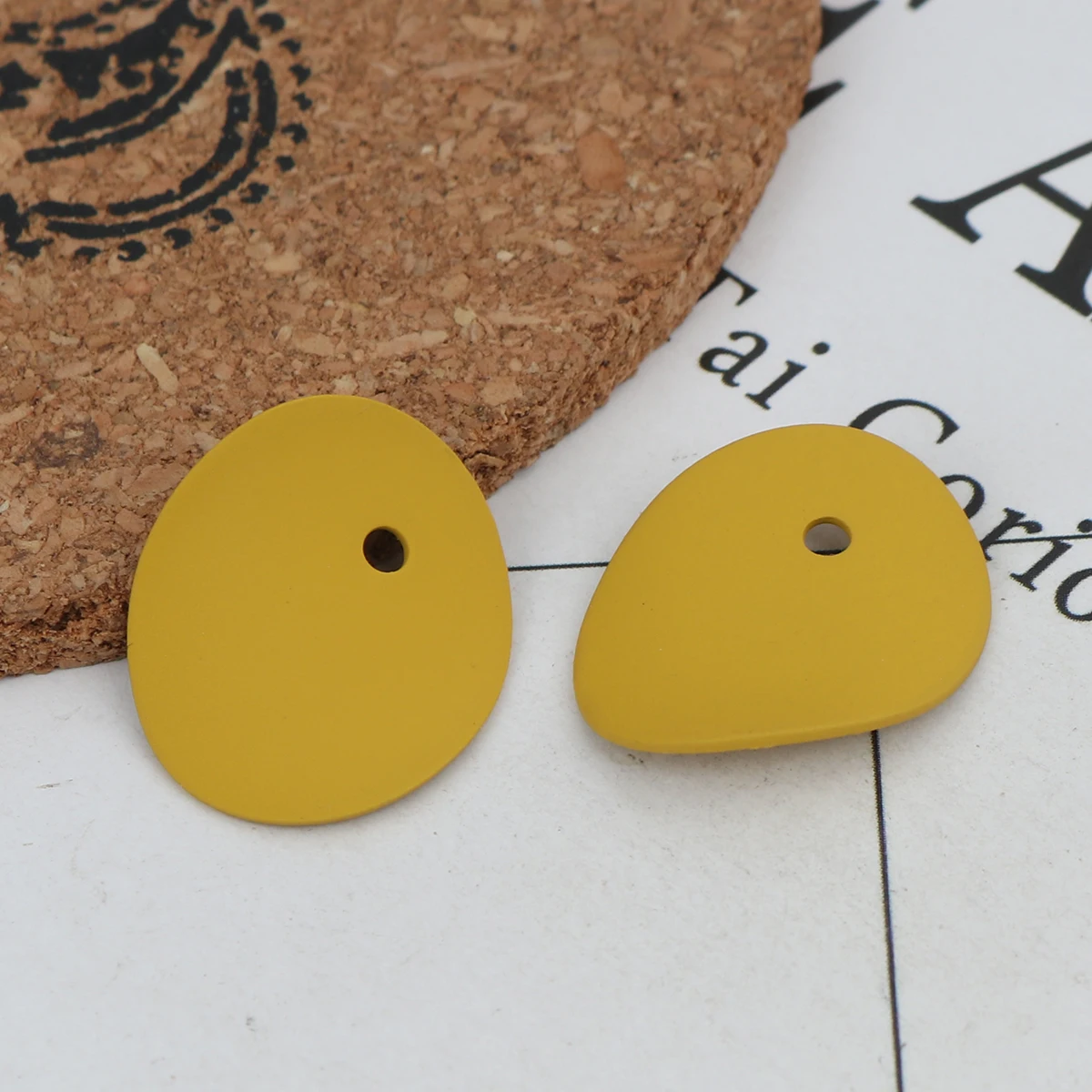 

6 Matt Colors Zinc Based Alloy Charms Oval Pendants 22*19mm For For DIY Necklace Necklace Jewelry Handmade Making , 10 PCs