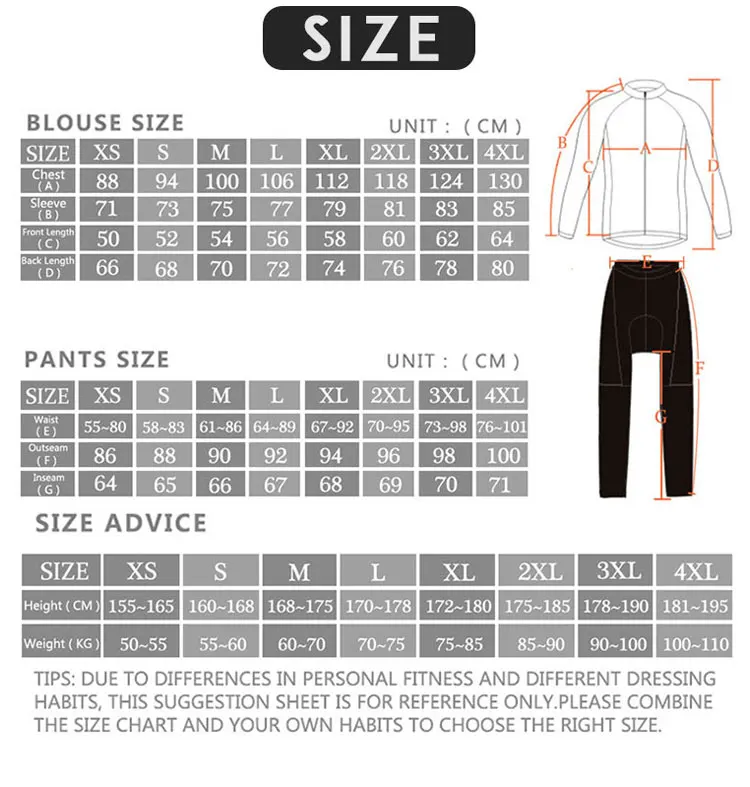 

2020 Winter Fleece Pro Cycling Jersey Set Mountian Bicycle Clothes Wear Ropa Ciclismo Racing Bike Clothing Cycling Set