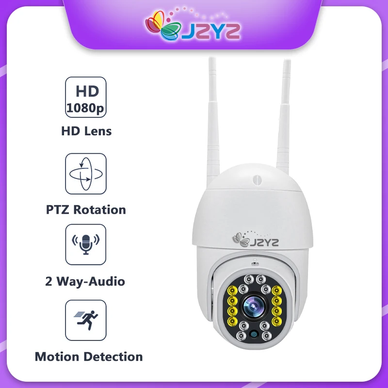 JZYZ 1080P Wi Fi IP Камера Ночное видение Автоматическое отслеживание PTZ двухстороннее