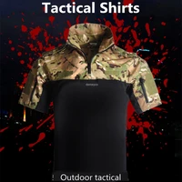 outdoor hunting shooting shirts military uniforms airsoft short sleeve shirt hiking sports shirt tactical combat t shirt clothes