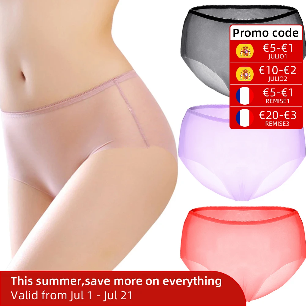 Женское сексуальное нижнее белье женские прозрачные трусики 3 шт. легкие дышащие