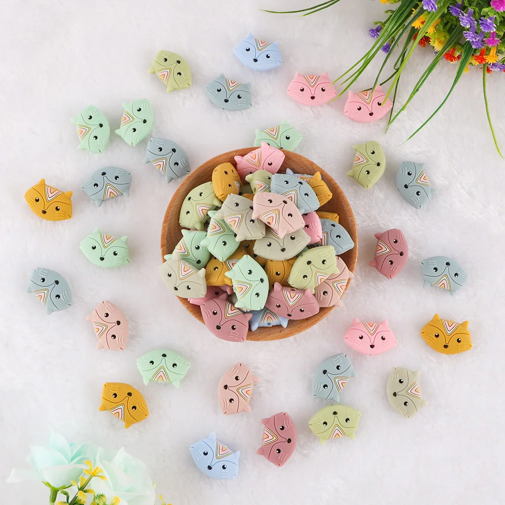 

50/100/200 шт., силиконовые бусины для украшений