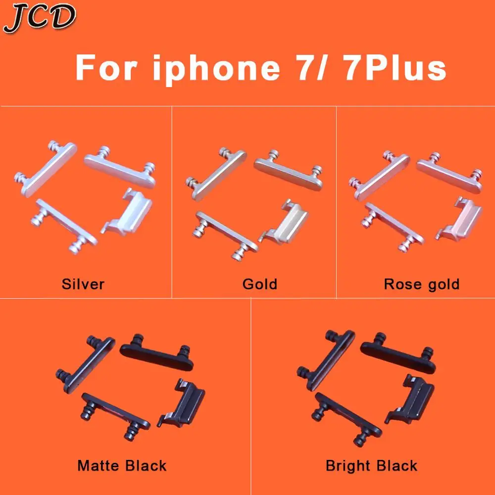 JCD Боковая кнопка отключения звука Бесшумная Кнопка для iPhone 7 Plus часть громкость