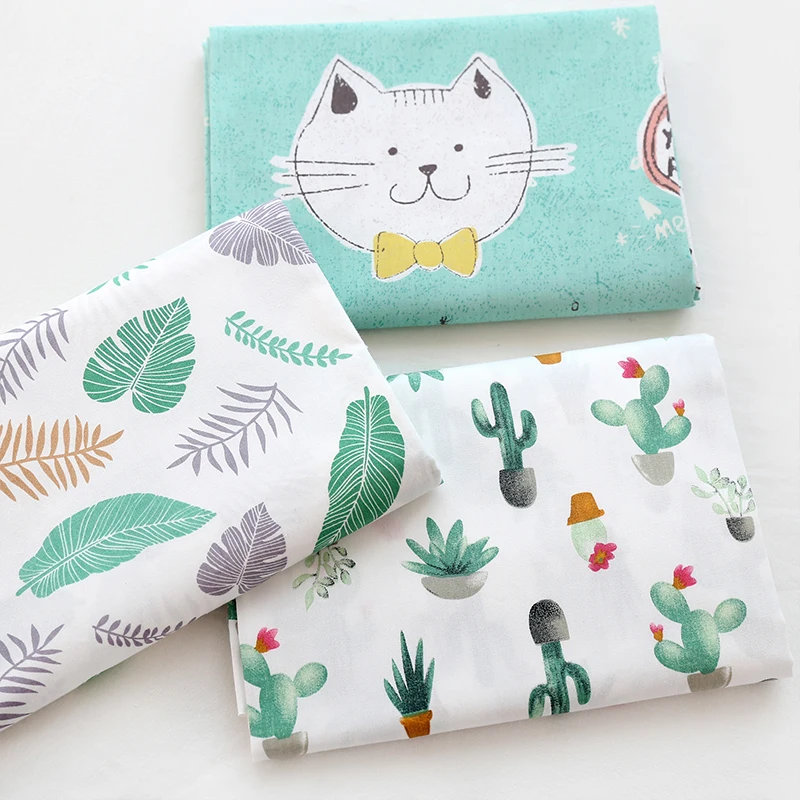 

Hand made fabric high quality pure cotton animal fruit plant baby clothing bedding DIY twill fabric
