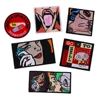 new punk girl rock parches iron on patches sewing embroidered applique for jacket clothes stickers badge diy apparel accessories
