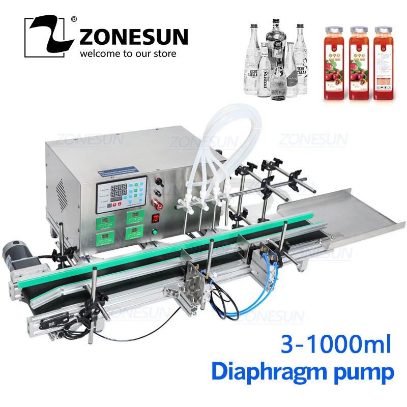 online Zonesun Máquina De Enchimento Líquida Do álcool Do Cnc Do Desktop Automático Com Transporte 110v-220v Para O Enchimento Da água Da Máquina De Enchimento Do Perfume