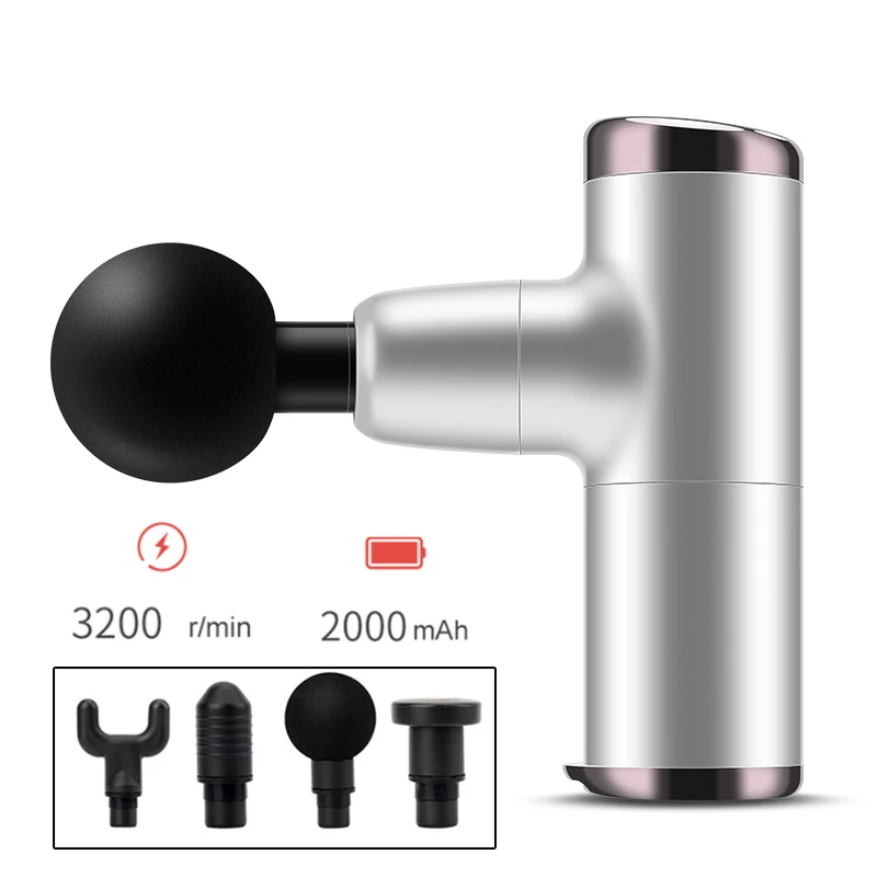 Электрический мини массажный пистолет для глубоких мышц мышечная боль массажер