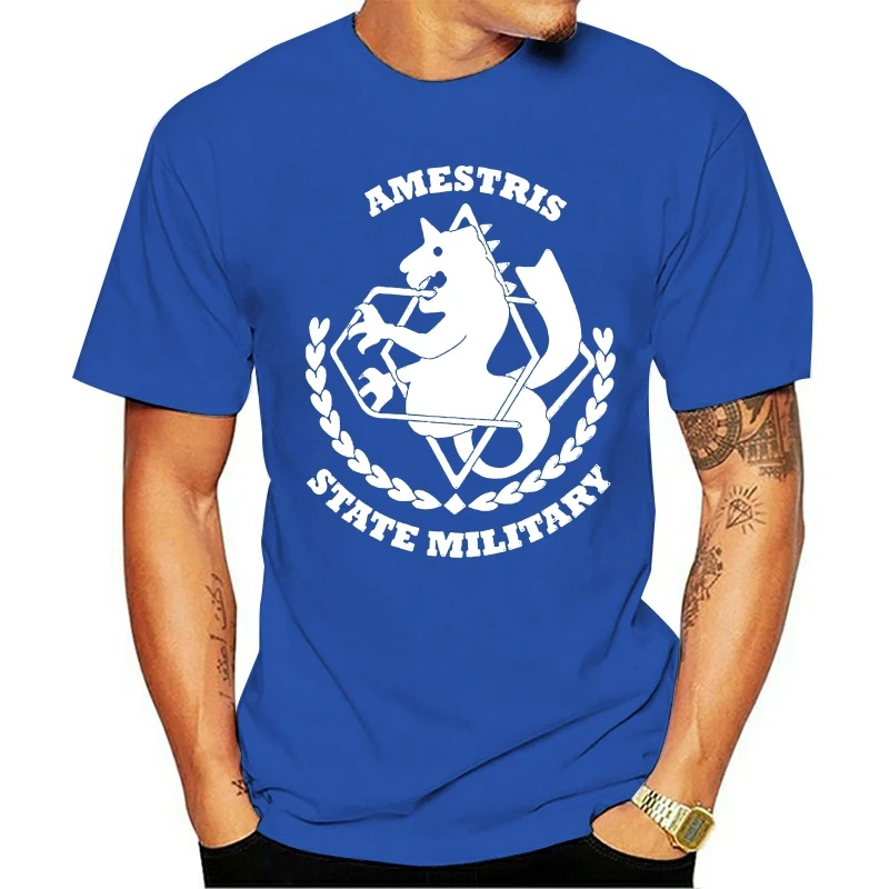 

Men The 2021 New Year t-shirt Soft Fullmetal Alchemist Brotherhood Amestris State Military Blacknoveltywomen