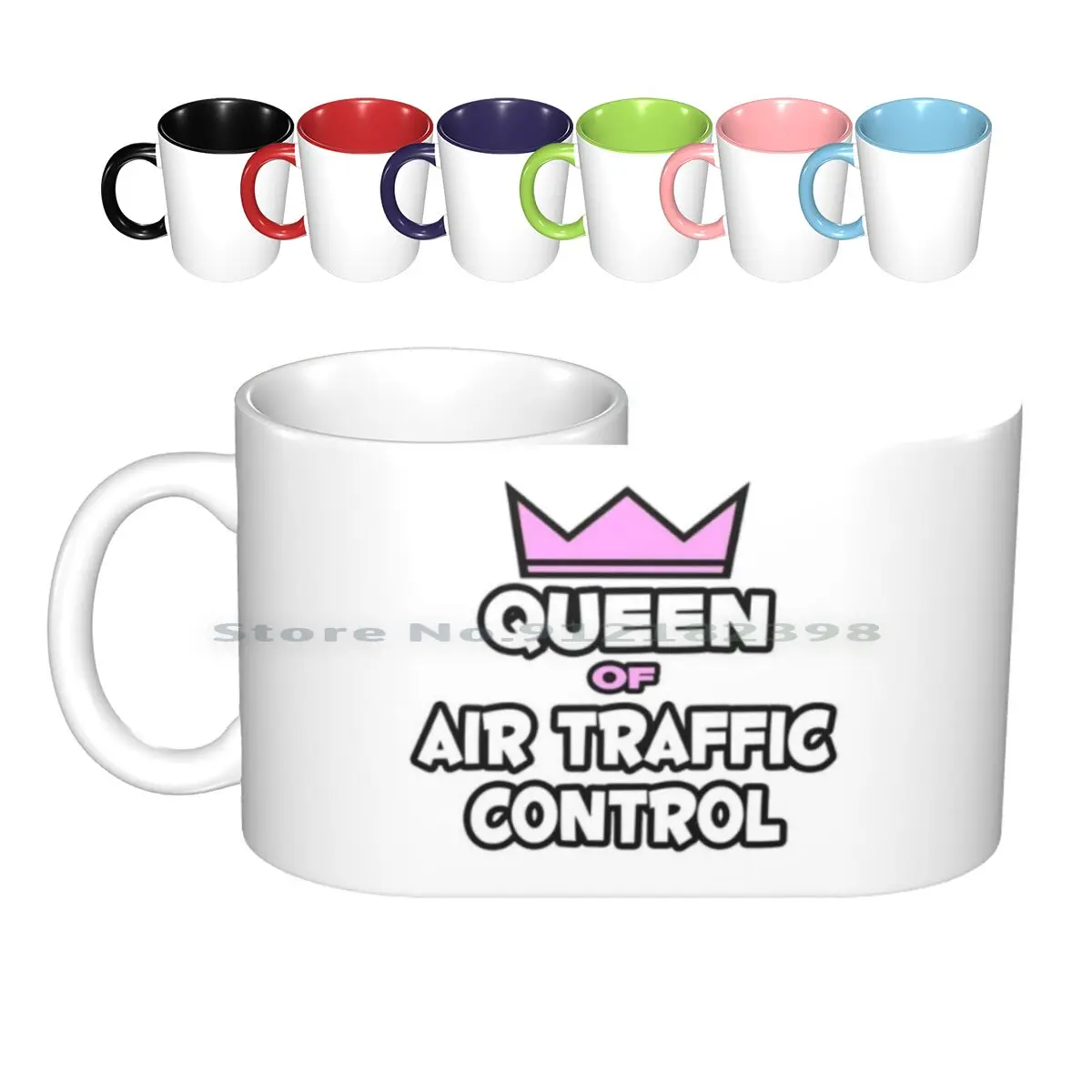 

Queen Of Air Traffic Control Ceramic Mugs Coffee Cups Milk Tea Mug Air Traffic Controller Air Traffic Control Air Traffic Atco