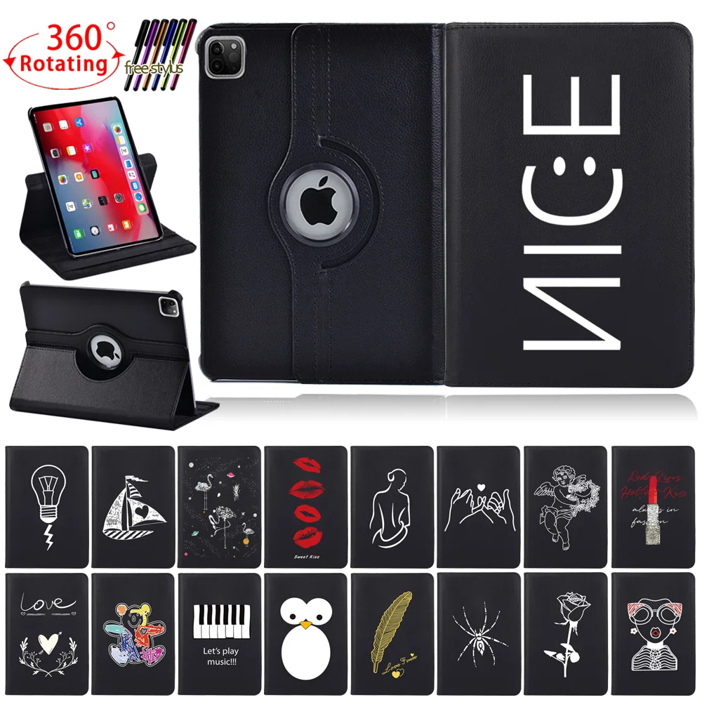 

360 Rotating Tablet Case for Apple IPad Air 1/2/Air 3rd Gen 2019/Air 4th Gen 2020 Anti-Drop and Anti-Vibration Cover Case+Stylus