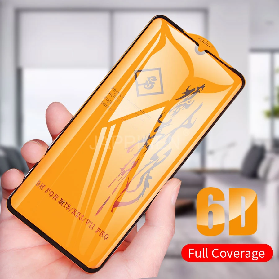 6D полное покрытие из закаленного стекла для Xiaomi mi Red mi Note 5 6 7 K20 Pro A2 Lite A3 Pocophone F1 9 8 SE 9T полная клеевая защита экрана