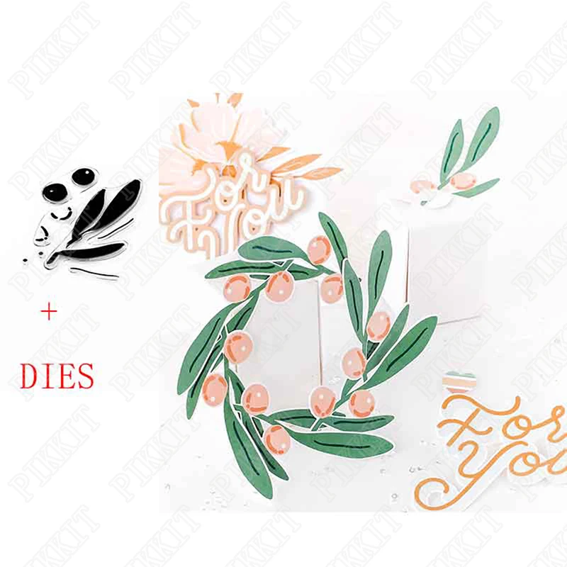 

Pretty Leaves Stamps Scrapbook Diary Decoration Embossing Template DIY Greeting Card Handmade New Arrival 2021