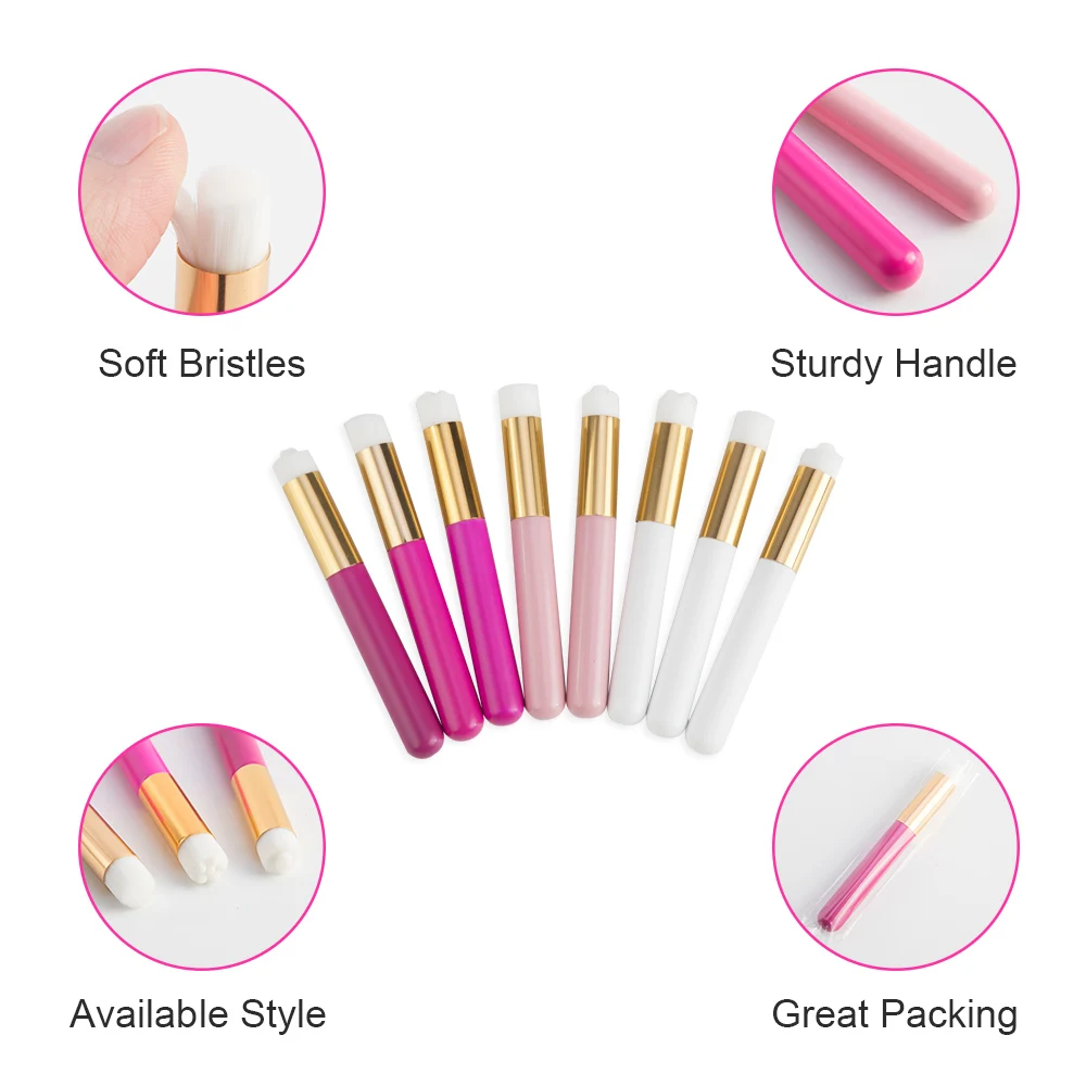 Профессиональная щетка для чистки ресниц шампунь бровей глубокое очищение пор