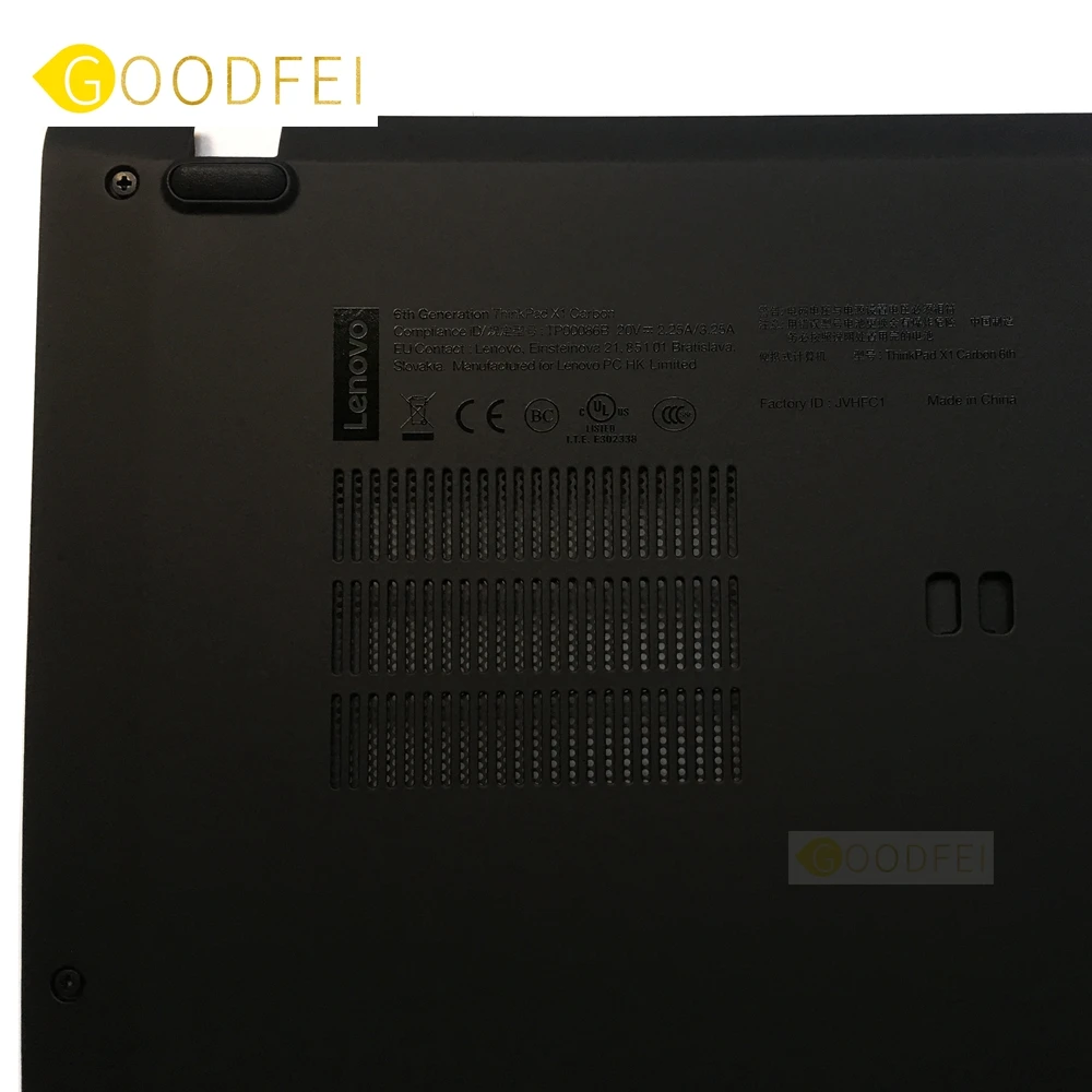 new original for lenovo thinkpad x1 carbon 6th gen type 20kh 20kg 2018 base d cover bottom lower case 01yr421 free global shipping
