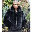 Шуба мужская из лисьего меха, зимняя теплая Толстая Шуба из натурального меха, Высококачественная верхняя одежда, новинка 2021