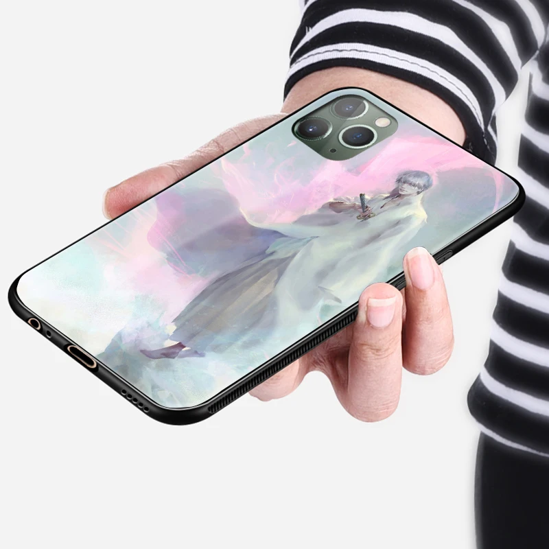Стеклянный чехол для iPhone 6 6s 7 8 x xr xs 11 pro max Samsung S note 9 10 20 Plus | Мобильные телефоны и