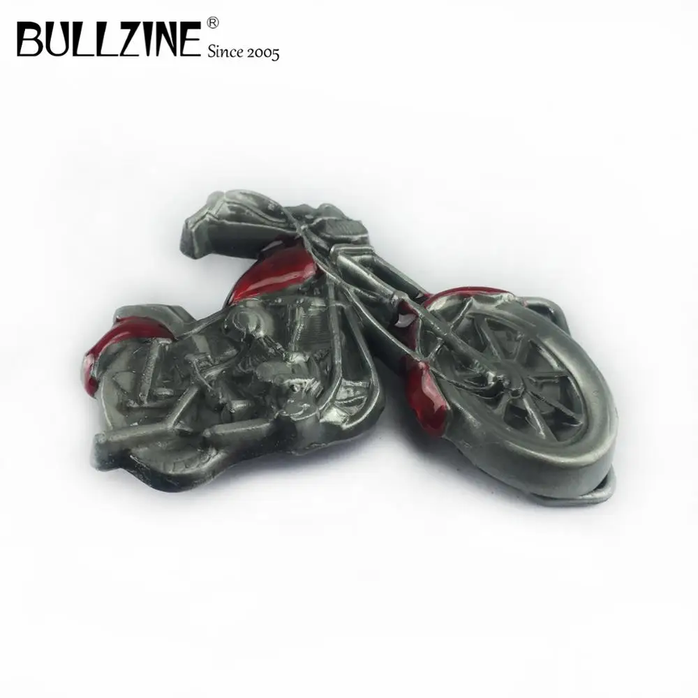 Пряжка для байкерского ремня из цинкового сплава с Красной эмалированной