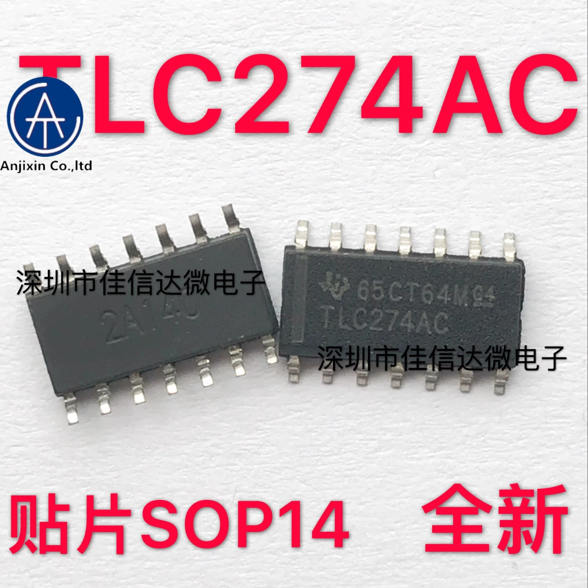 

10 шт. 100% оригинальный новый в наличии TLC274ACDRG4 TLC274ACDR SOP-14 TLC274AC инструмент точный рабочий усилитель IC