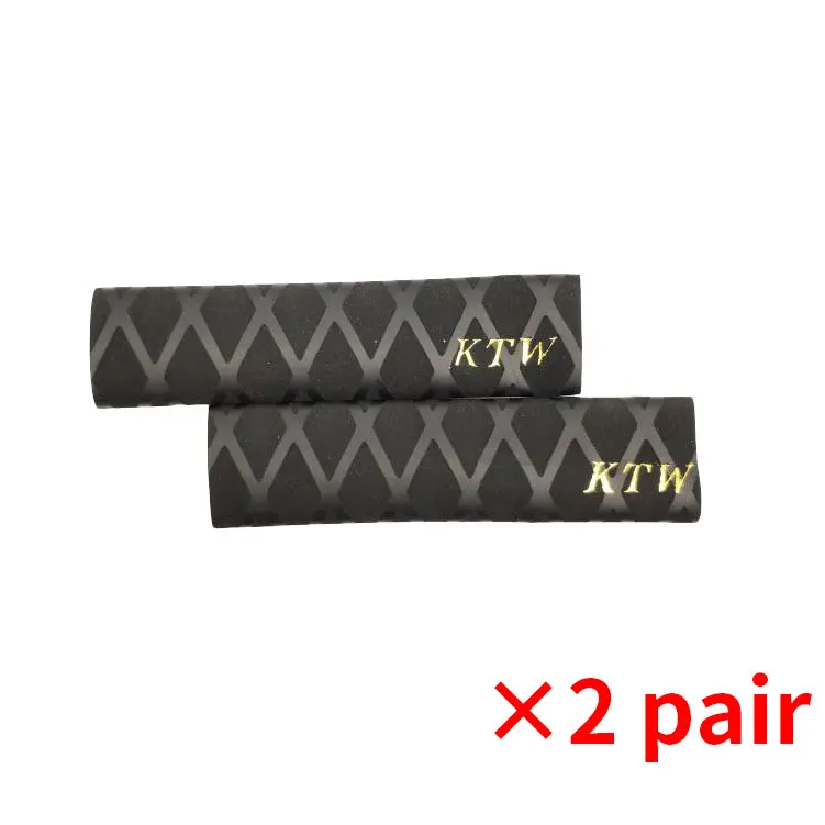 Black 2 pair Аксессуары для велосипеда KTW, защита для велосипеда, передняя и задняя вилка, нажимные велосипедные страйдеры, цветная резиновая защита рамы - Цвет: Black 2 pair
