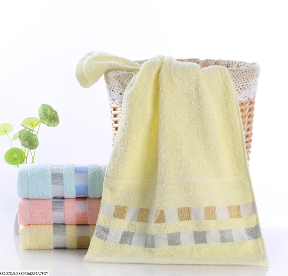 

Cotton Bath Towel Baby Kids Washcloth Absorbent Terry Face Hand Beach Towel 77x33cm Microfiber Absorbent Beach Bath Towel