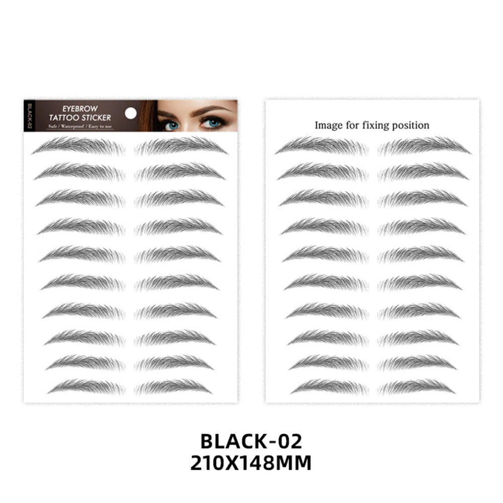 Hot Eyebrow Tattoo Sticker False Eyebrows Waterproof 7 Days Long Lasting 6D Kit Eye Makeup Cosmetics t6 | Красота и здоровье