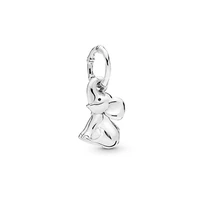 100 925 sterling silver charm creative smart elephant pendant fit pandora women bracelet necklace diy jewelry