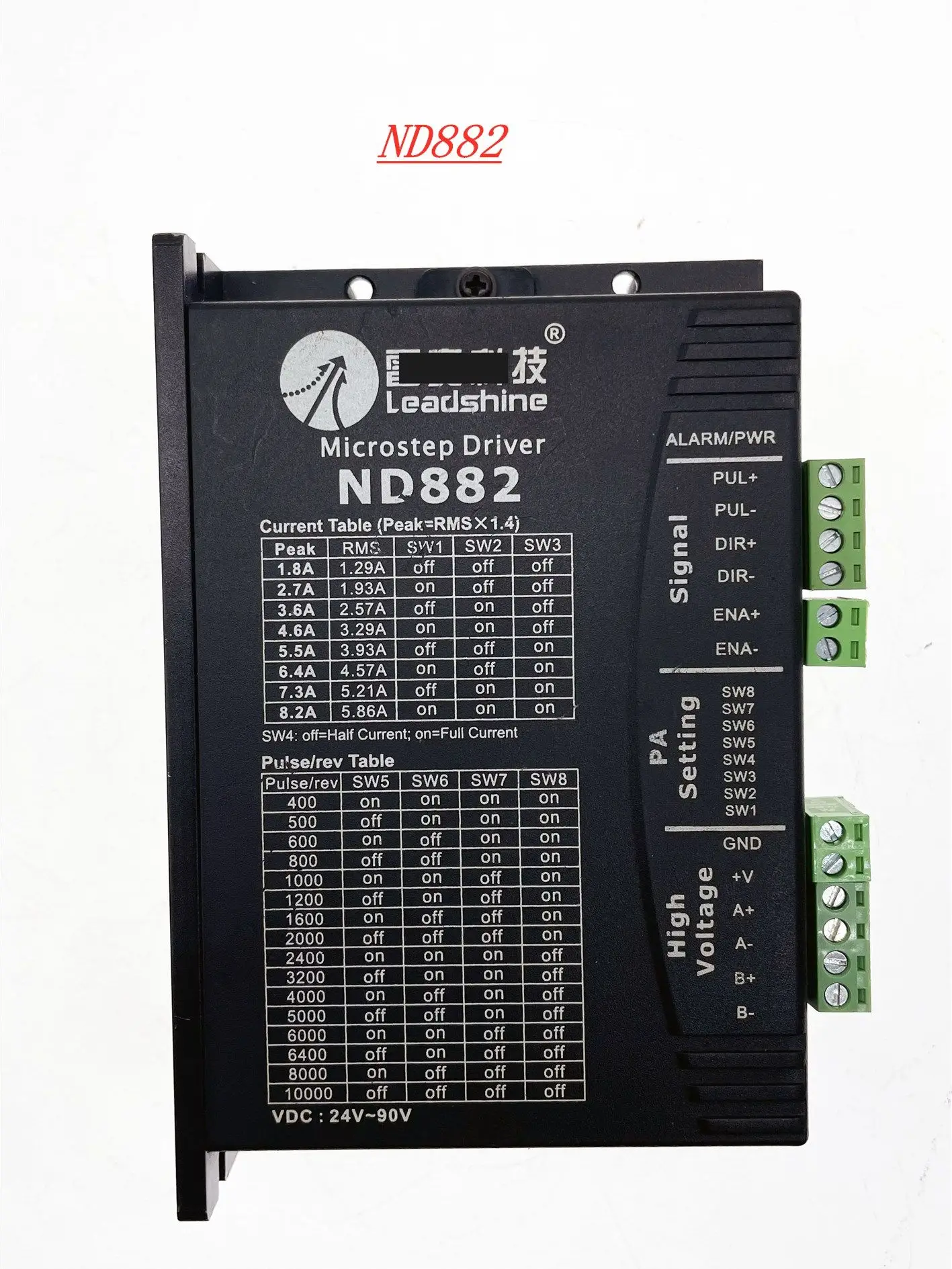 Leadshine ND882 шаговый Драйвер заменить старый MD882 8.2A 24 90V для NEMA 34 двигатель CNC