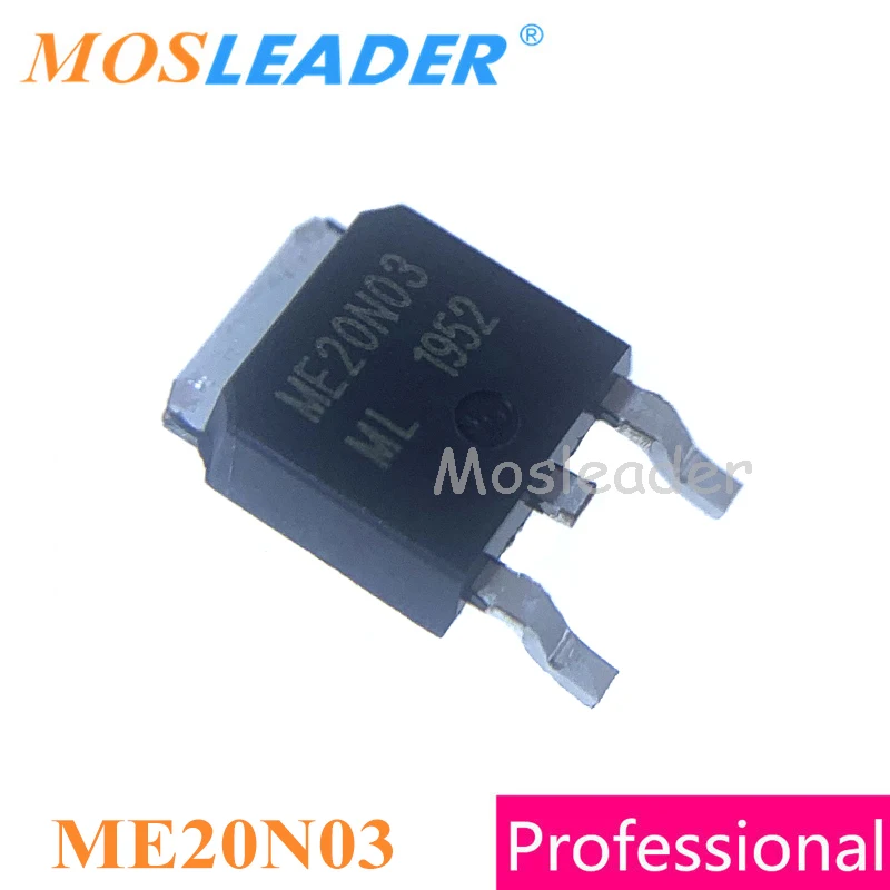 Mosleader NTD20N03 ME20N03 TO252 100 шт. 500 1000 20N03 DPAK 20A 30В n-канальный китайский МОП высокого