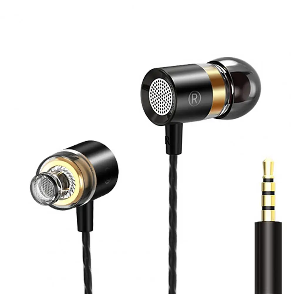 

Earbud High Fidelity Metal Mega Bass 3.5mm MIC In-ear Wired Earphone for Outdoor