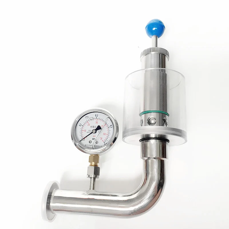 0 2-2 2 бар санитарный предохранительный клапан сброса давления с манометром Fit 1 5