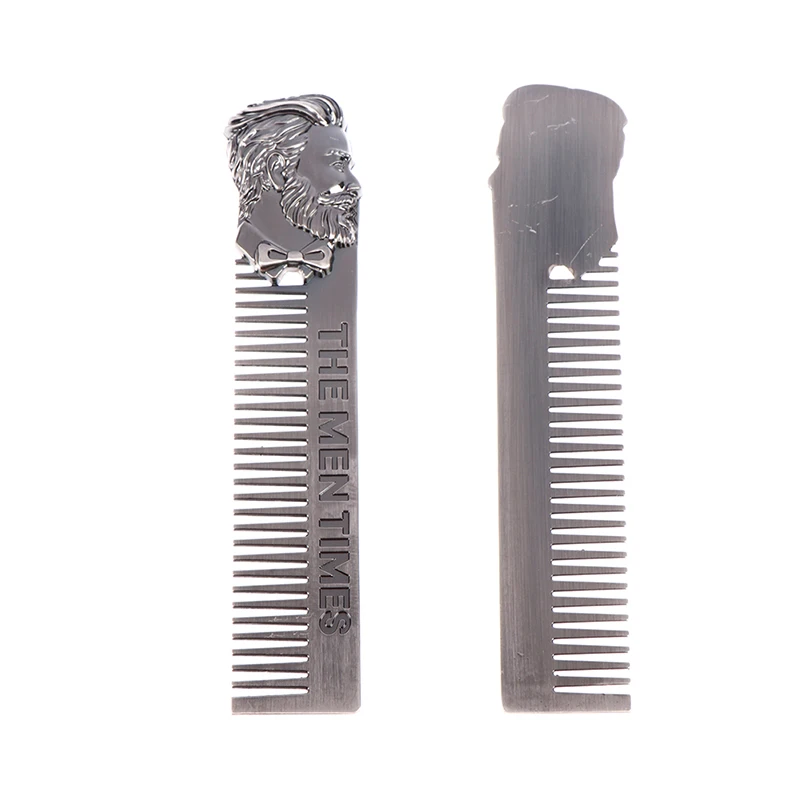 

High Quality Cool Men Beard Shaping Template Stainless Steel Beard Comb Men Hair Beard Trim Tool