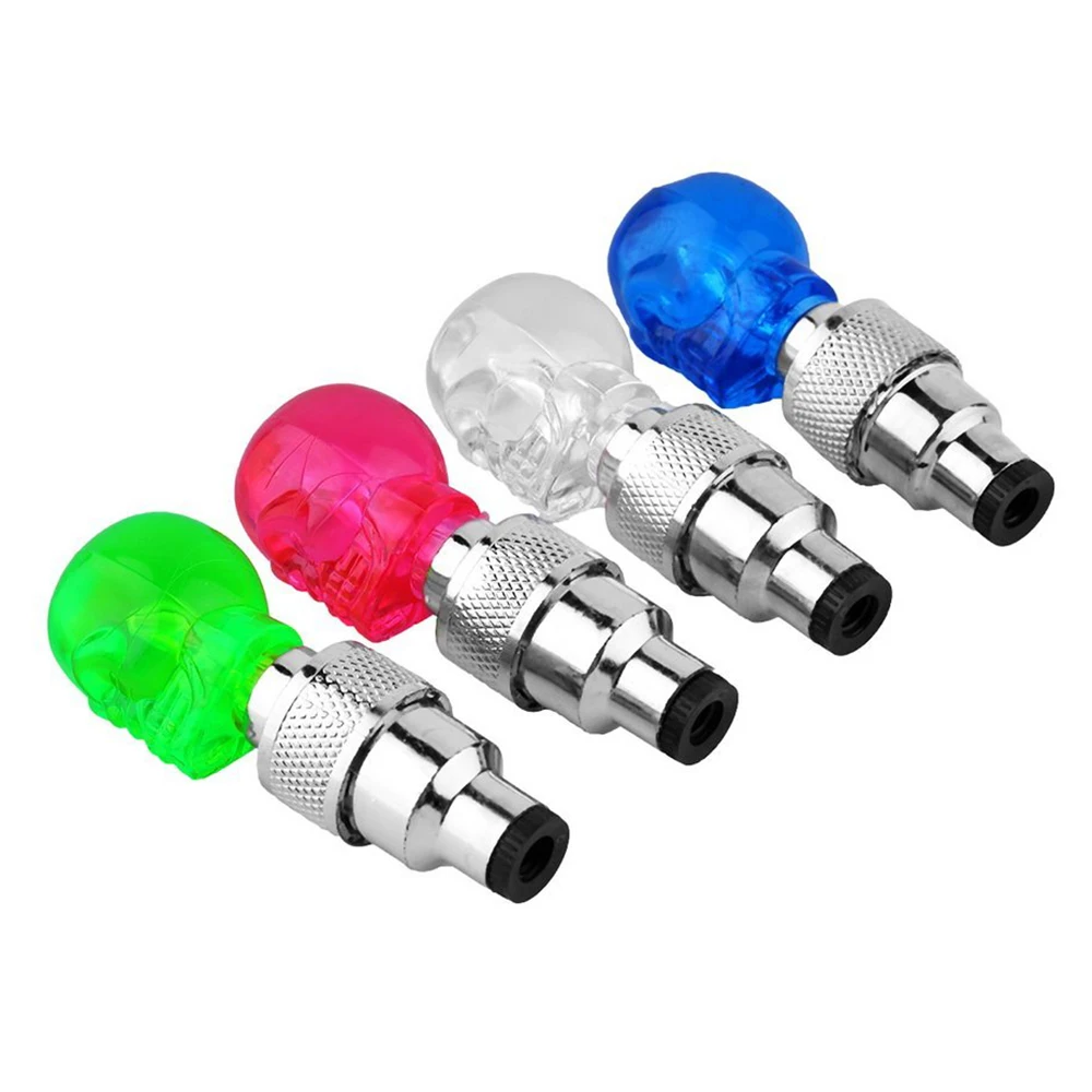 2 PCs LED caps on nipple wheel as skull for car motorcycle bicycle | Автомобили и мотоциклы