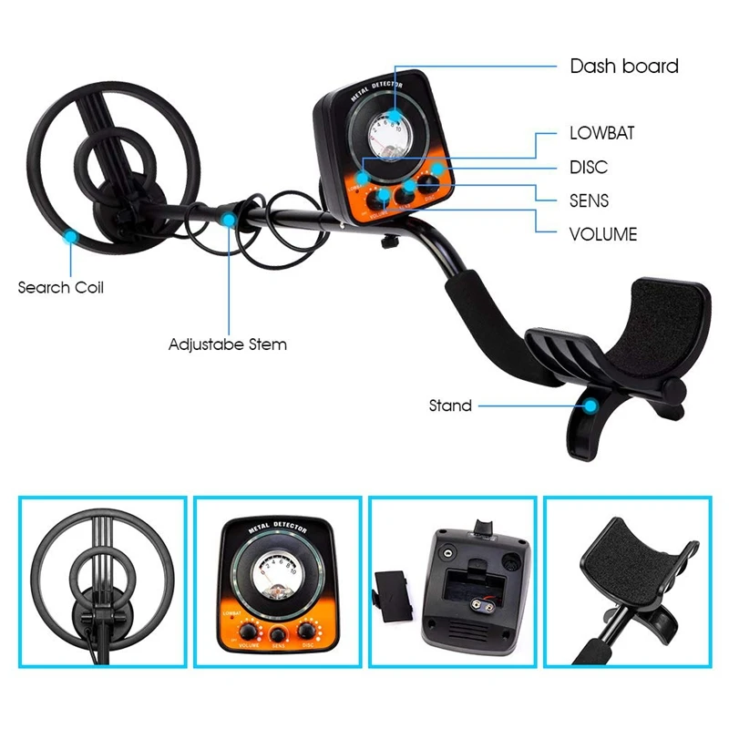 

New Design Metal Detector MD-5021 Small and Portable High Sensitivity Gold Finder Treasure Hunter Non-Ferrous Metal Finder