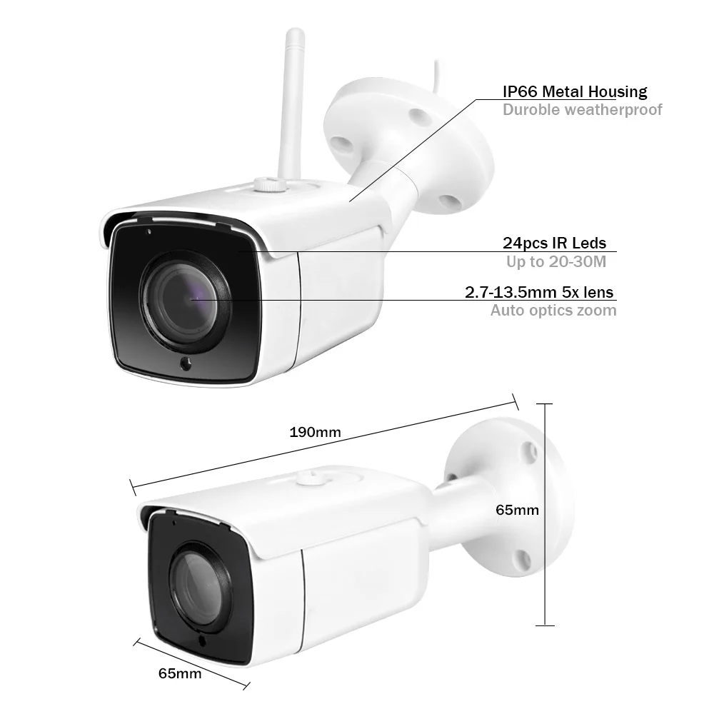 H.265 Sony IXM335 5MP Wi-Fi Камера 5X зум двухстороннее аудио Беспроводной ip-камера