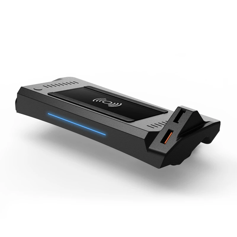 Автомобильное беспроводное зарядное устройство 10 Вт с тремя катушками для