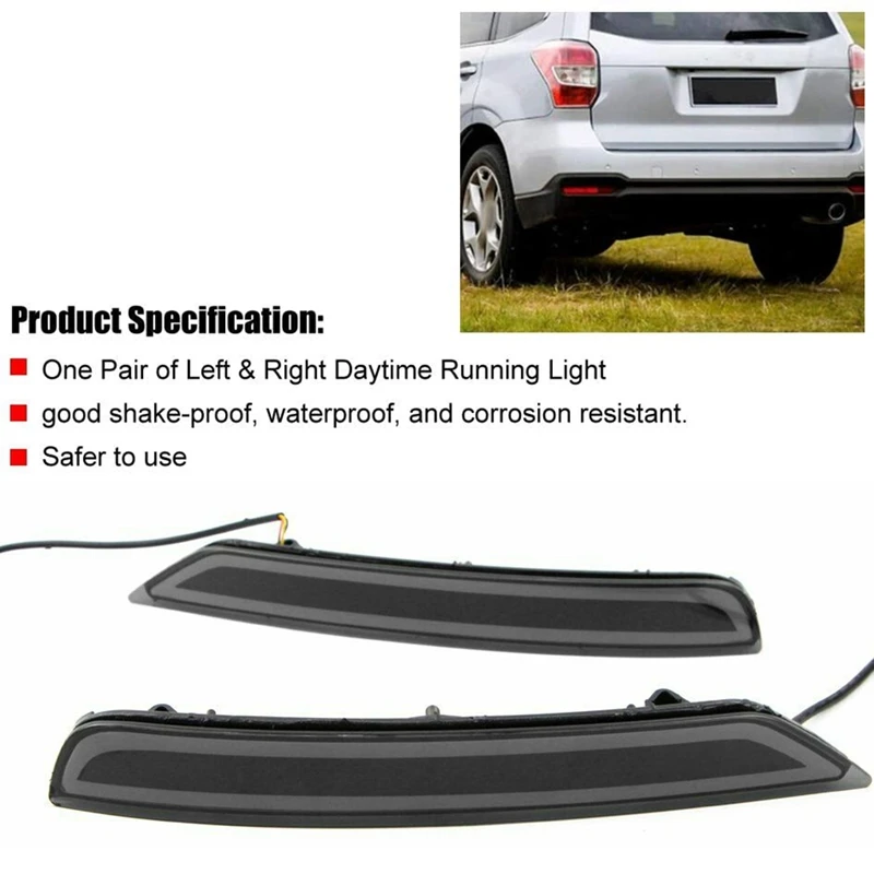 

Car LED Rear Bumper Reflector Light Brake Stop Lamp RED Fog Light for Subaru forester 2008-2017