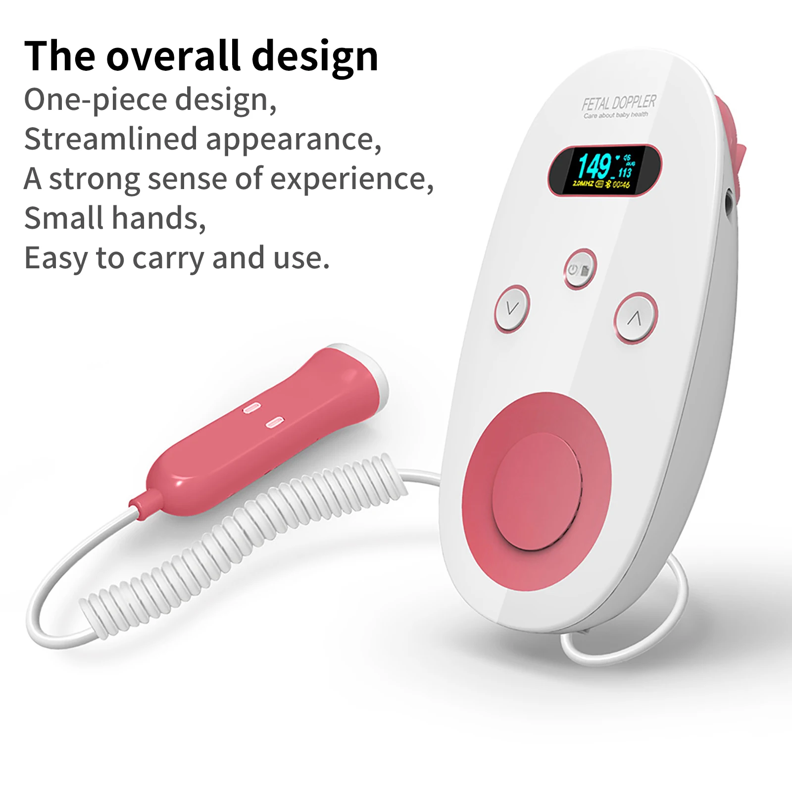 

Baby Care Non-Radiation Fetal Heart Rate Doppler Heart Rate Monitor Ultrasound Detector Monitor Multiple Noise Reduction