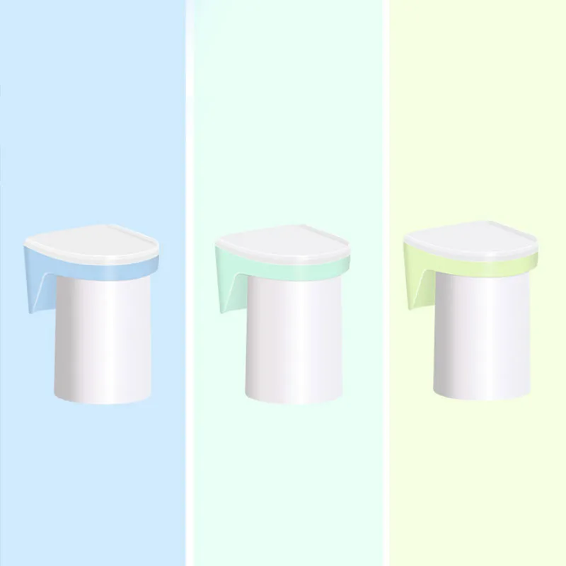 Горячая ногтей Бесплатная настенный чашка держатель для зубной щетки комплект