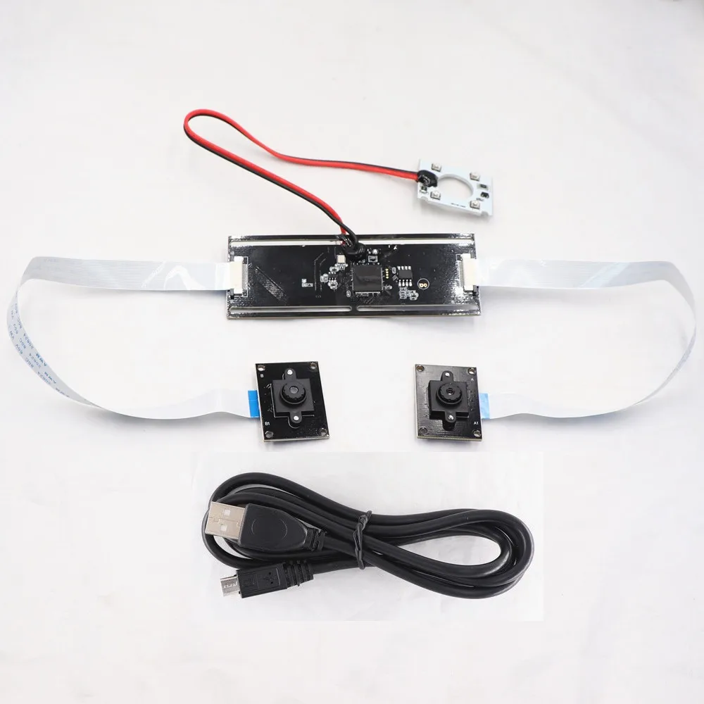 ИК День Ночное видение нефиксированной Двойной объектив 2MP стерео веб камера для