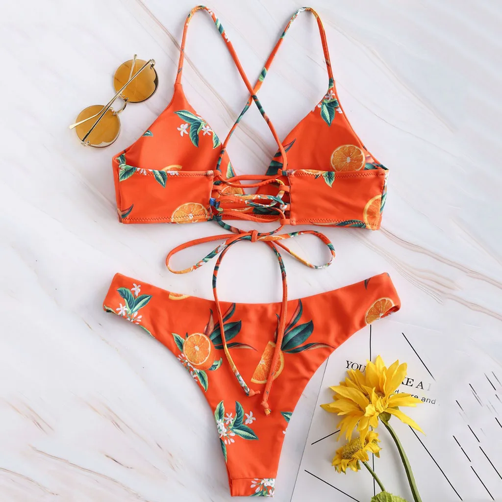 Женский купальник бикини пляжная одежда высокая талия сексуальный черный на