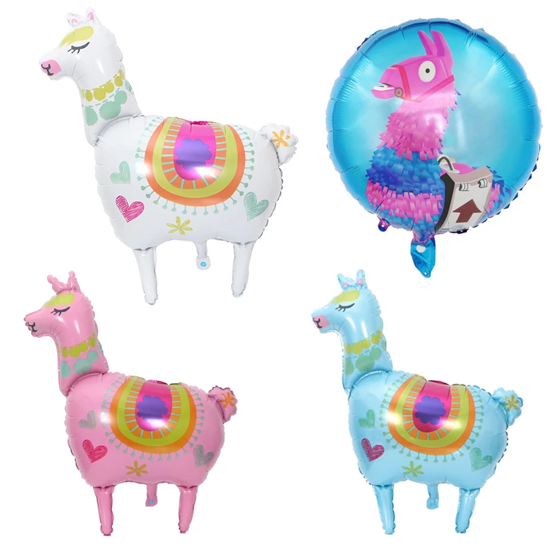 

Animal balloon cartoon alpaca balloon 18inch hydrogen balloon children's toy birthday party decoration aluminum foil balloon